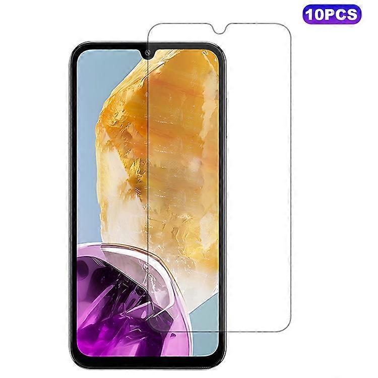 10Pcs / Pack Compatible For Samsung Galaxy M15 5G Screen Protector 9H Hardness 0.33mm 2.5D