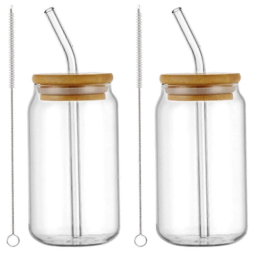 Everyday Drinking Glasses with Tight Lids, Comes with Straw, Suitable for All Settings