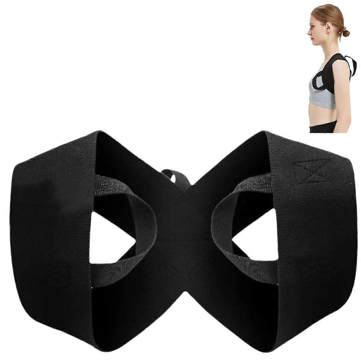 Robust shoulder straps, open shoulder straps, suitable for strength training, bench press, chest lift and back correction. Black 2XL