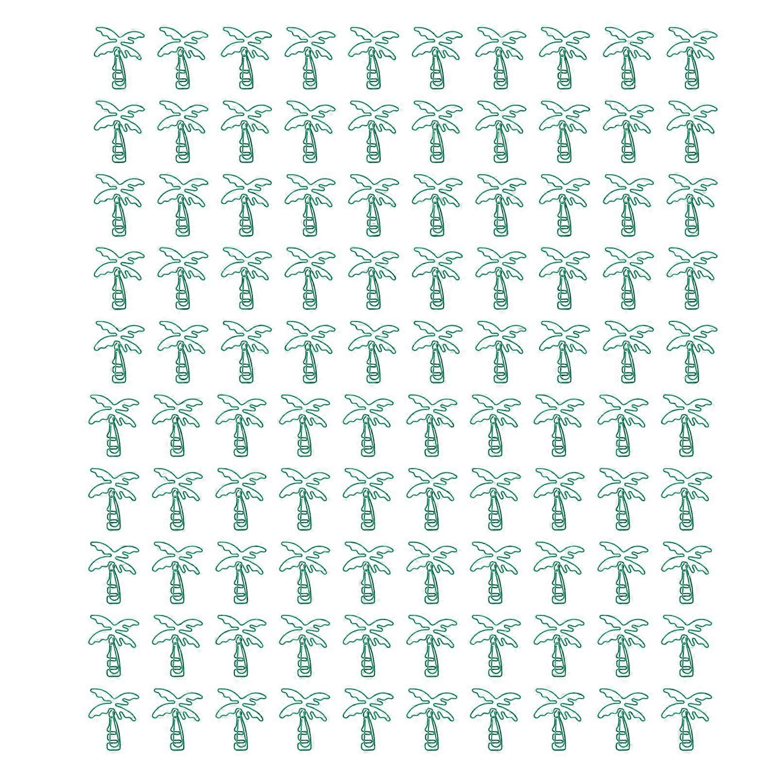 2025 Latest Model  100pcs Coconut Tree Paper Clips Increase Slip Resistance