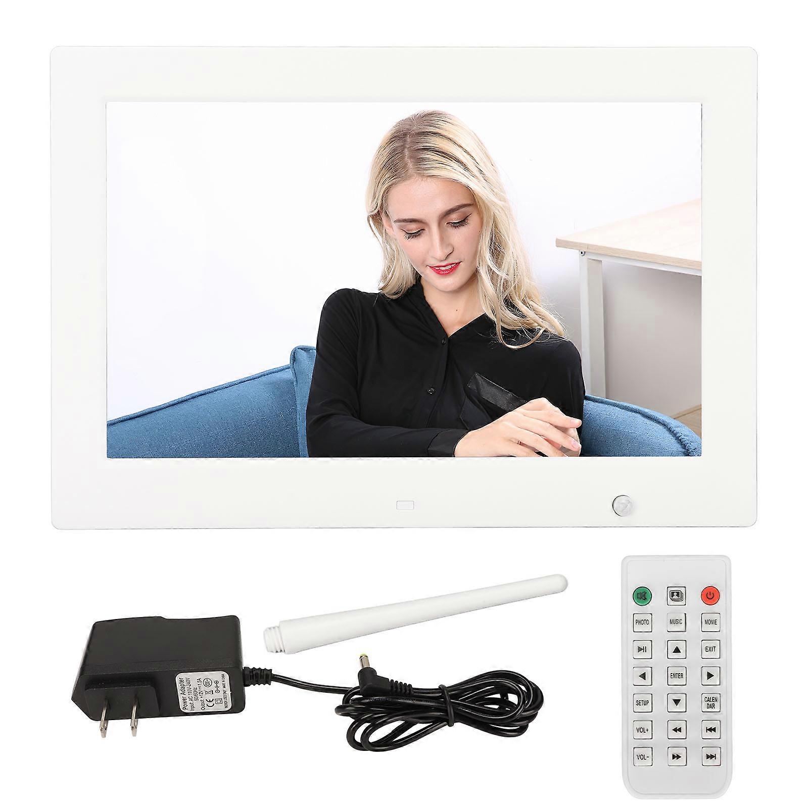 12" Smart HD 1080P Digital Photo Frame - Motion Sensor, Video/Music, US Plug