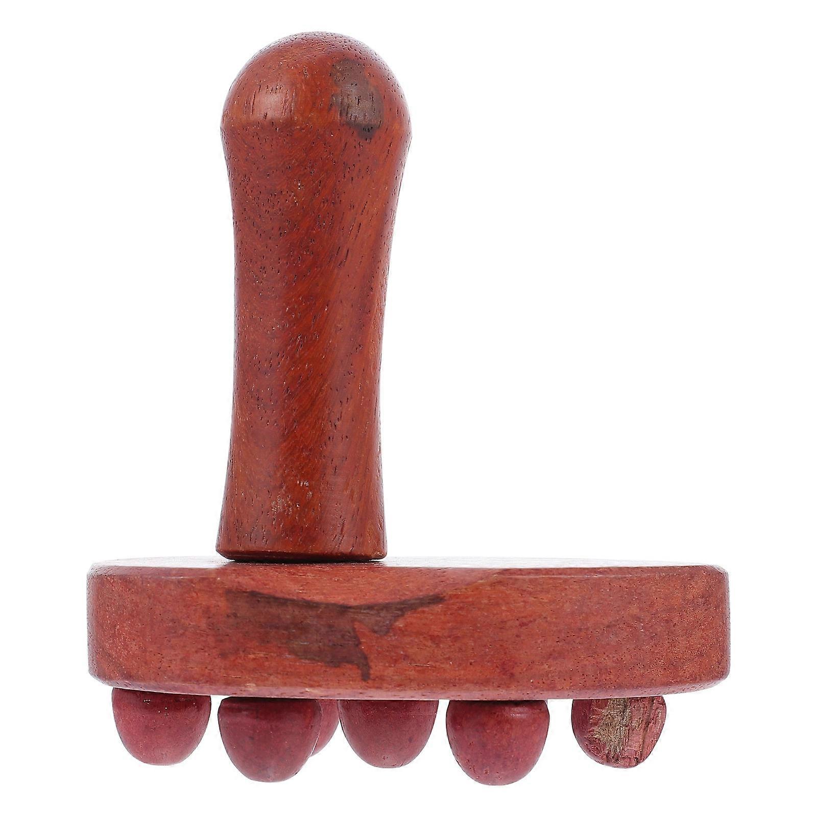 Here's a refined and professional product description based on the details you provided:
**1pc Wooden Body Massage Device – Ergonomic Deep Tissue