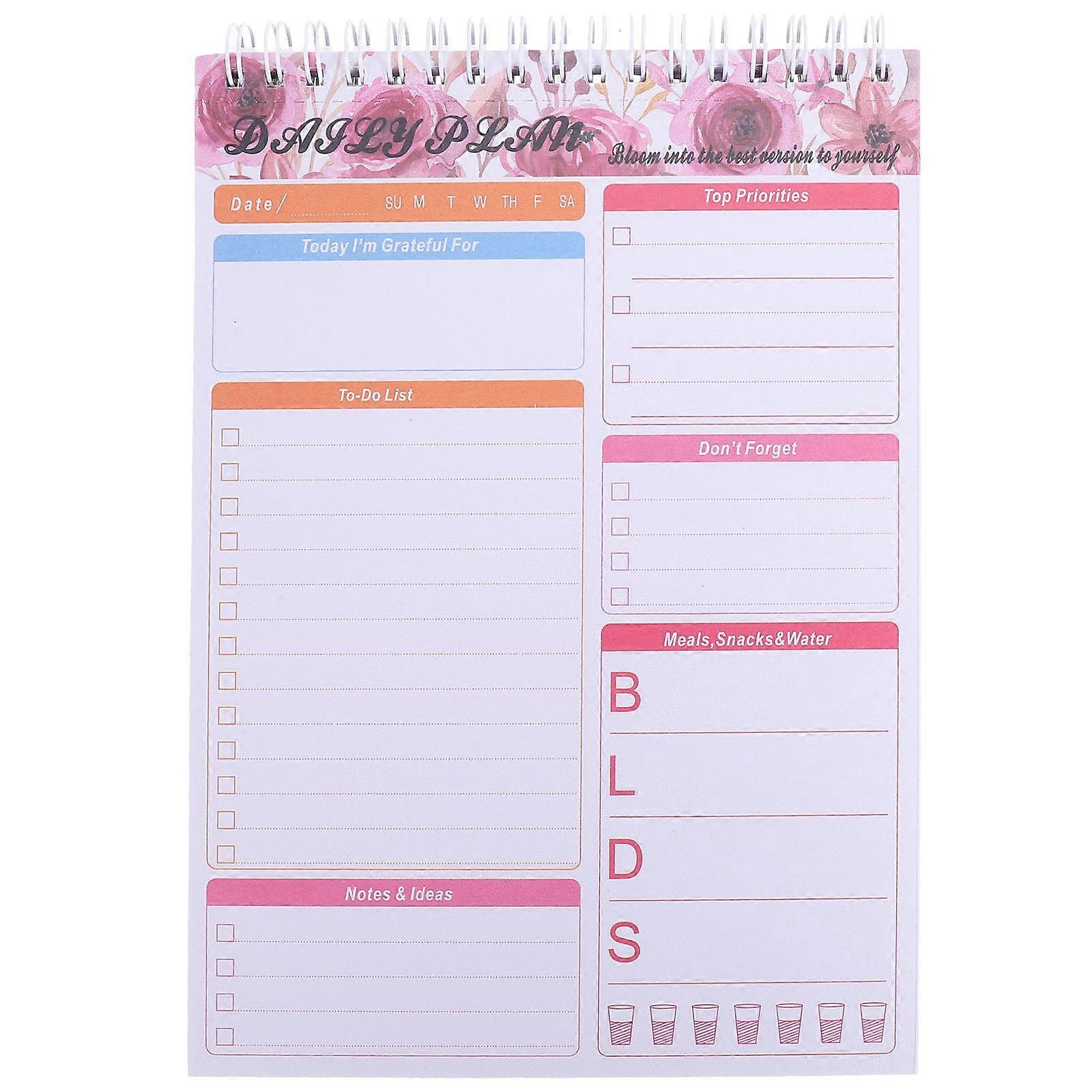 Tear Off Notepad Daily To Do List Planner Individuals Aluminium Alloy Material To-Do List Management 1Pcs