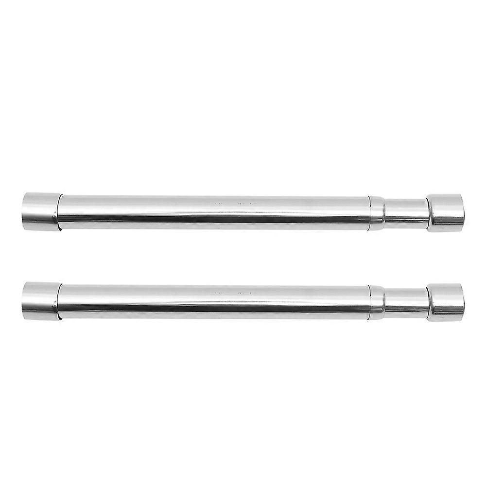 Stainless Steel Telescopic Clothes Rail for Closets, Curtains & Drying – Easy Install, 2pcs Set