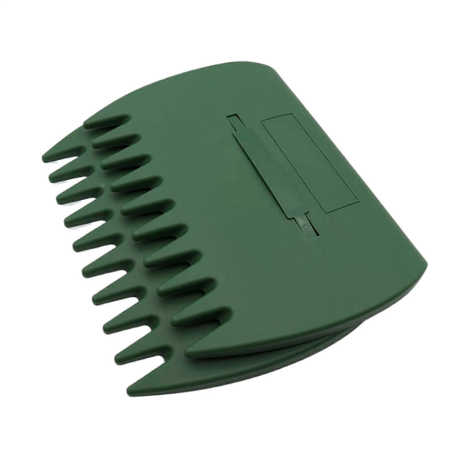 Manual Leaf Collector - Leaf Graspers with Handle | Garden Rake Scoops for Debris Removal | Army Green Garden Tool