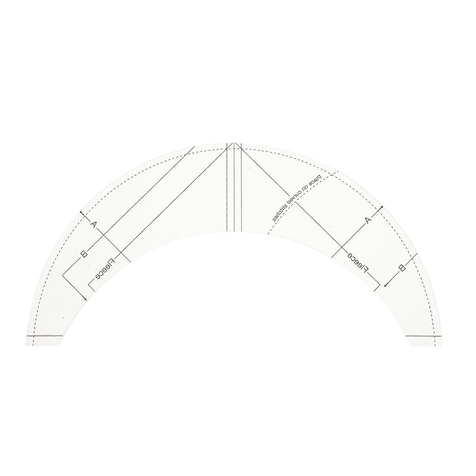 Quilting Ruler Multifunctional Sewing Gauge Cutting Ruler Quilting Supplies Diy Cloth Patchwork Rulers 20X10cm Acrylic Quilting 1Set