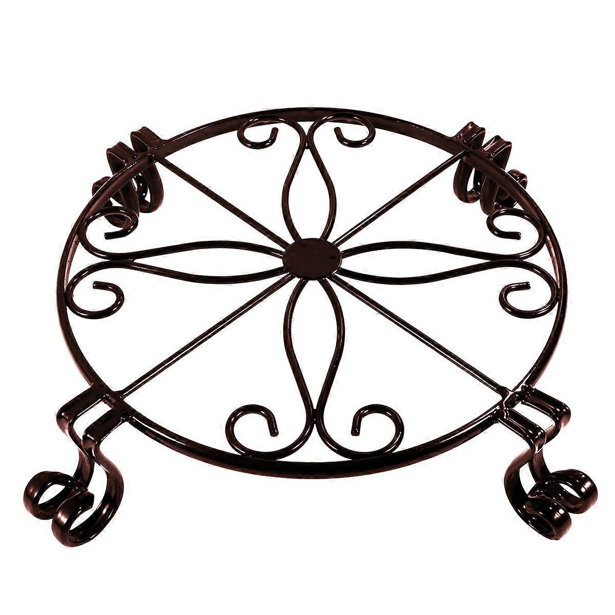 Bonsai Display Rack Square Base Metal Flower Stand for Garden Rain Resistance 13.0X13.0X2.6in 1Pack