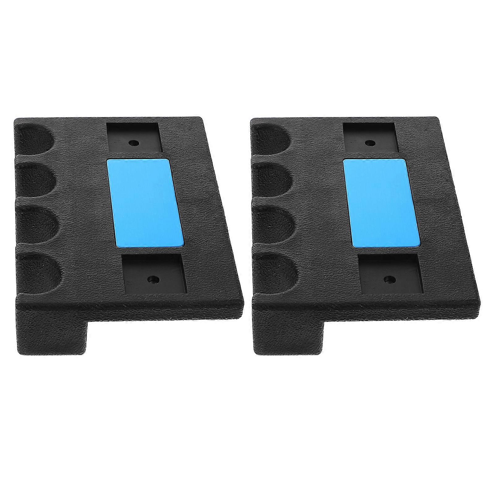 Billiard Equipment Portable Billiard Cue Rack Organizer Non-Slip .00X10.00X4.30CM for Home Use 2Pcs