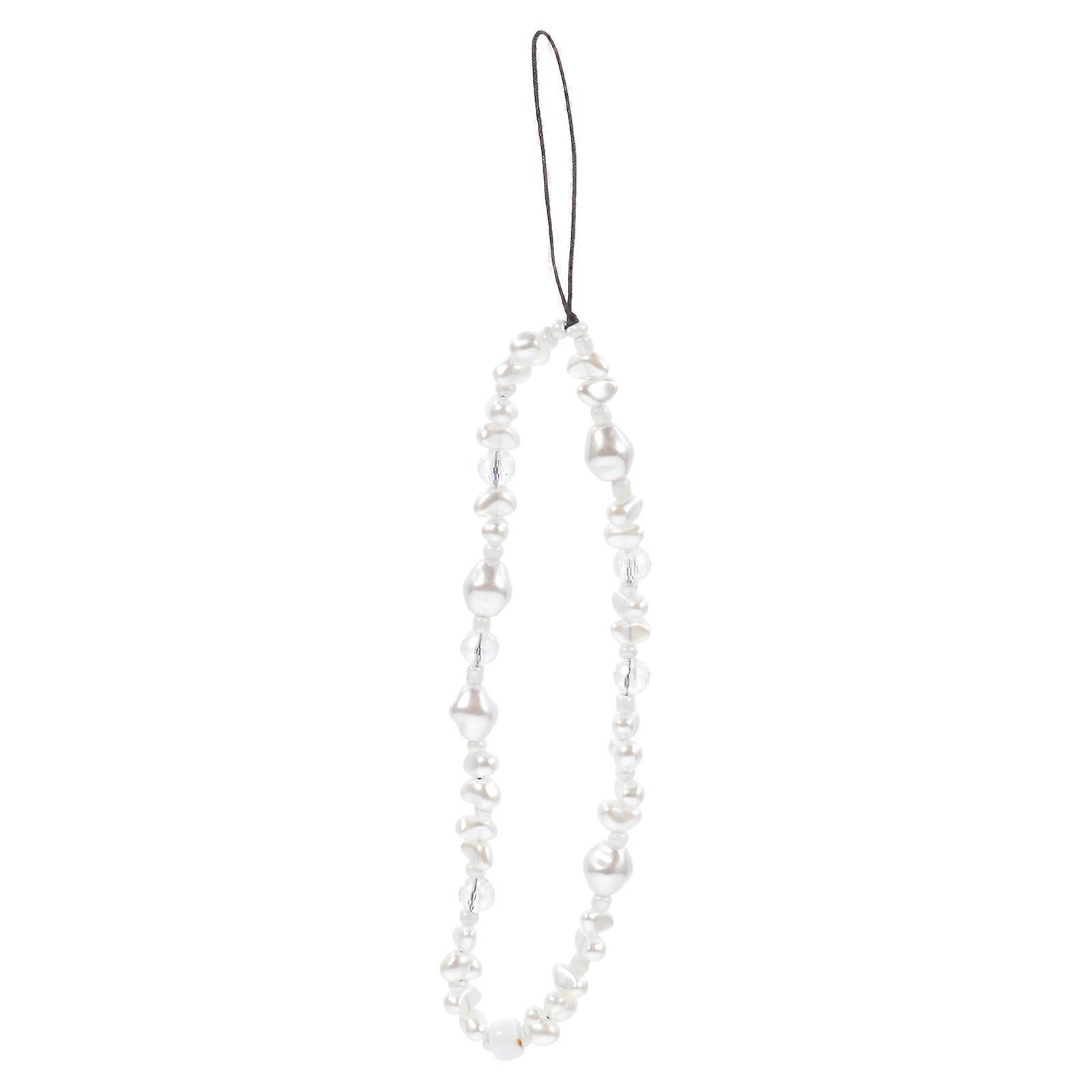Stylish Beaded Mobile Phone Chain Accessory with Easy Install Rope – Decorative DIY Hanging Lanyard for Phone Cases and Bags