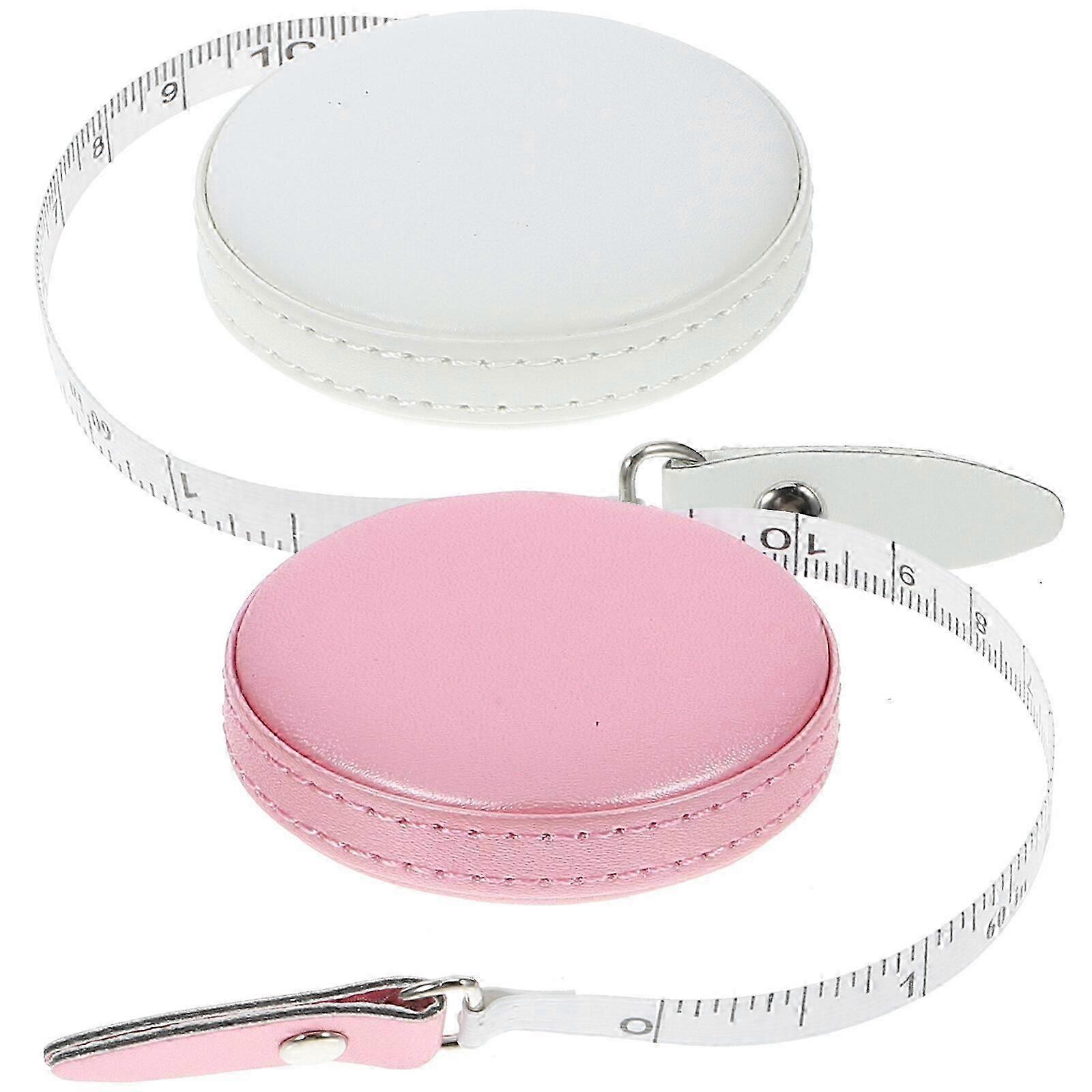 2pcs Retractable Measuring Tapes Portable Pocket Measuring Tape for Body Measurements