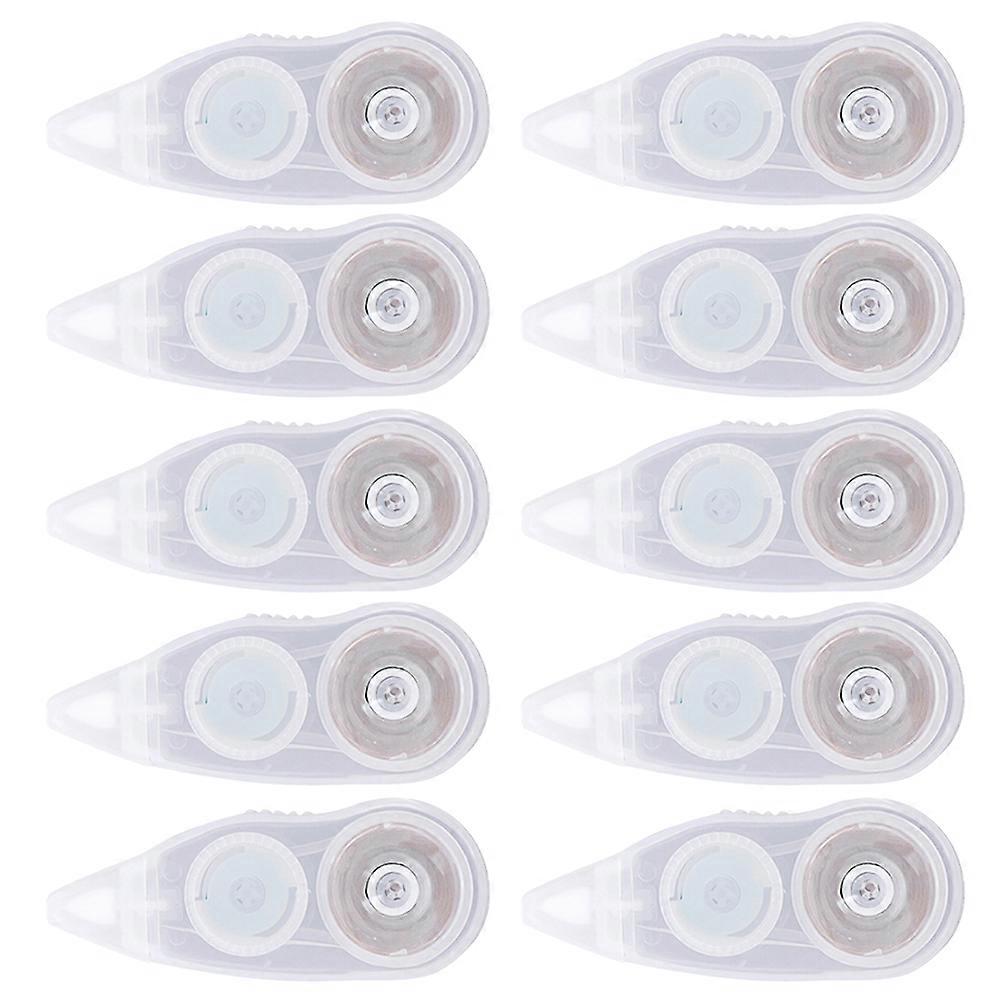 Correction Tapes Double Sided Adhesive Dots Stick Roller for Office School Students White 10Set No Drying Required