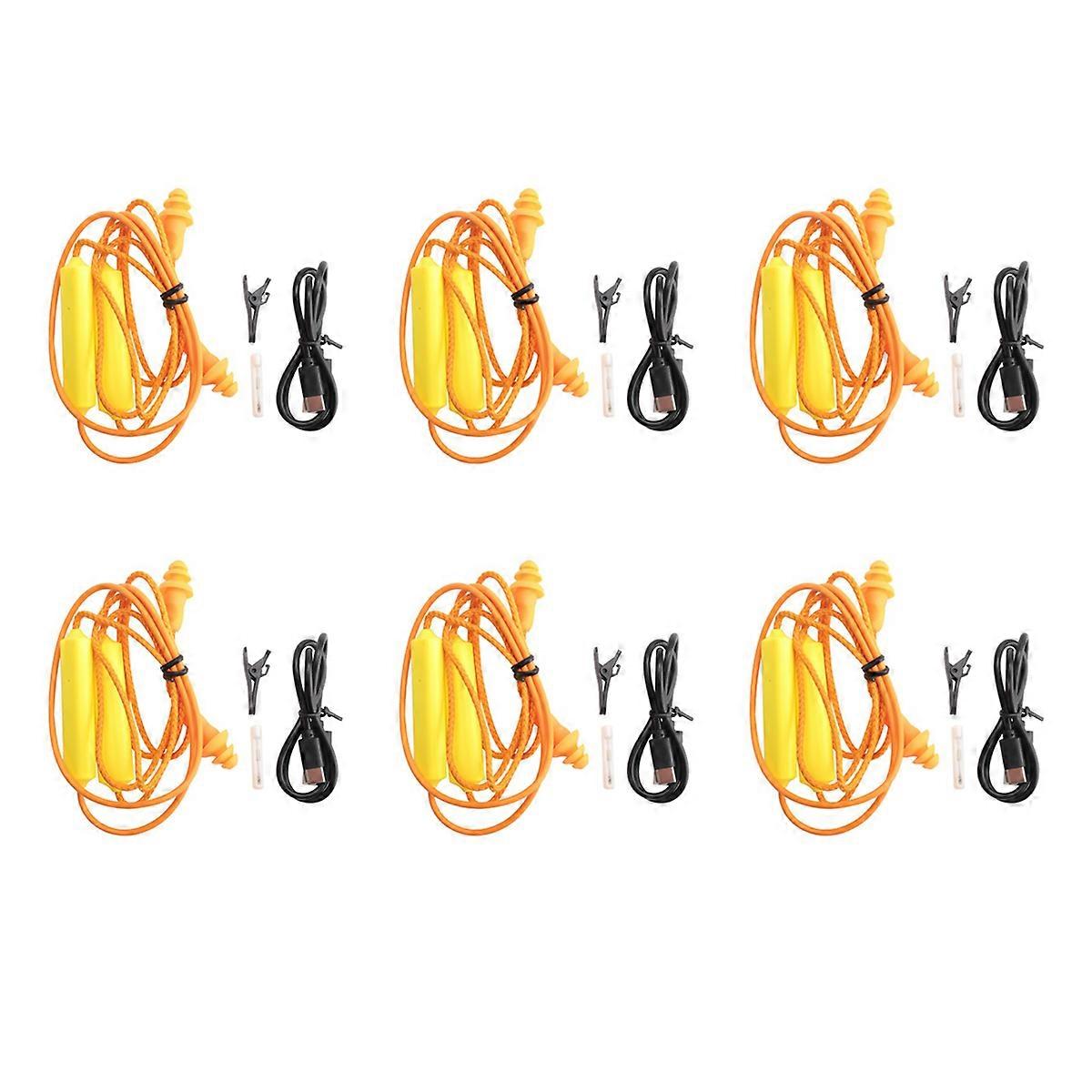 Ear Plugs Bluetooth Earphone for Work, Noise Suppression, Orange