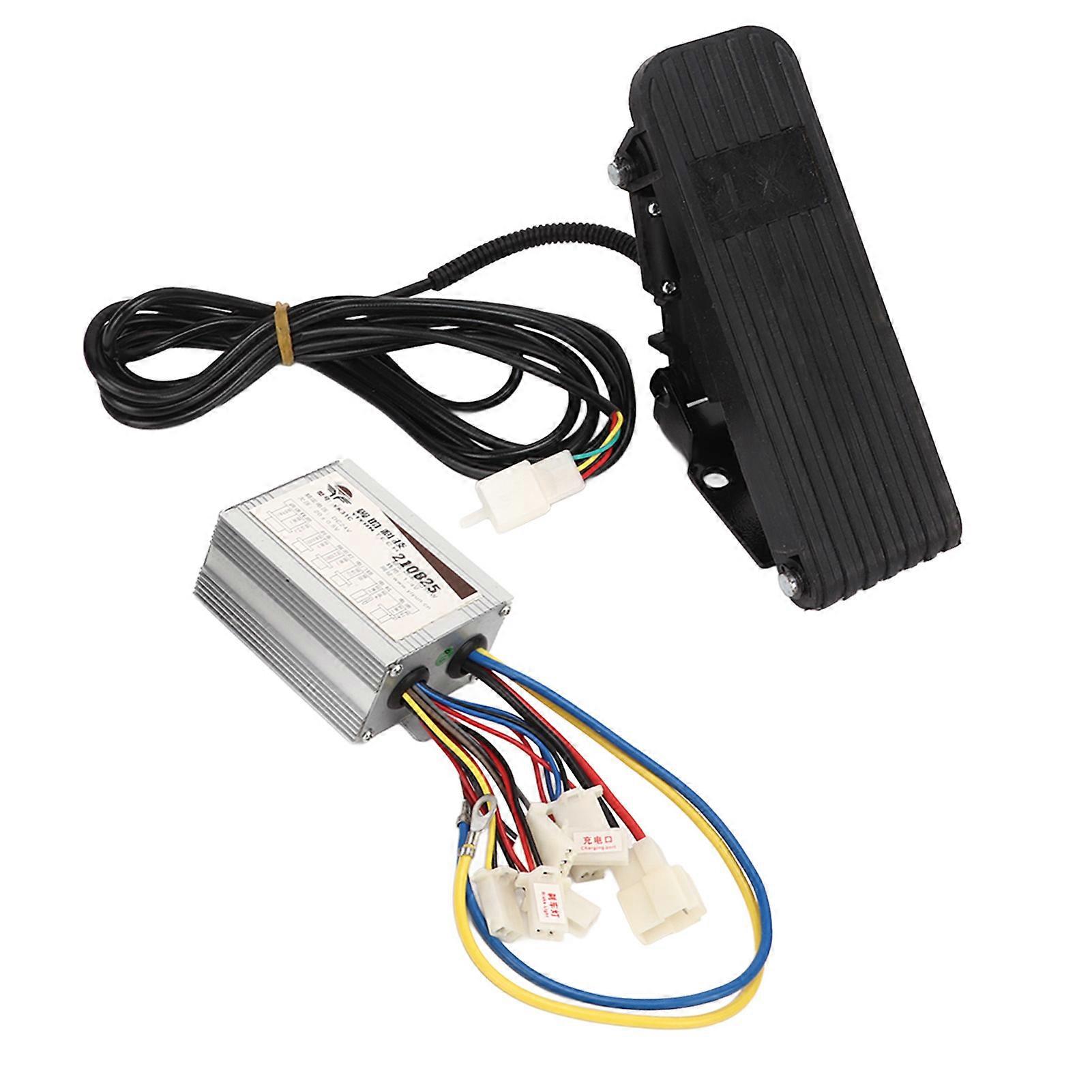 Electric Bike Pedal Throttle Kit, 24V 350W Two Speed Controller, Foot Throttle Conversion Kit