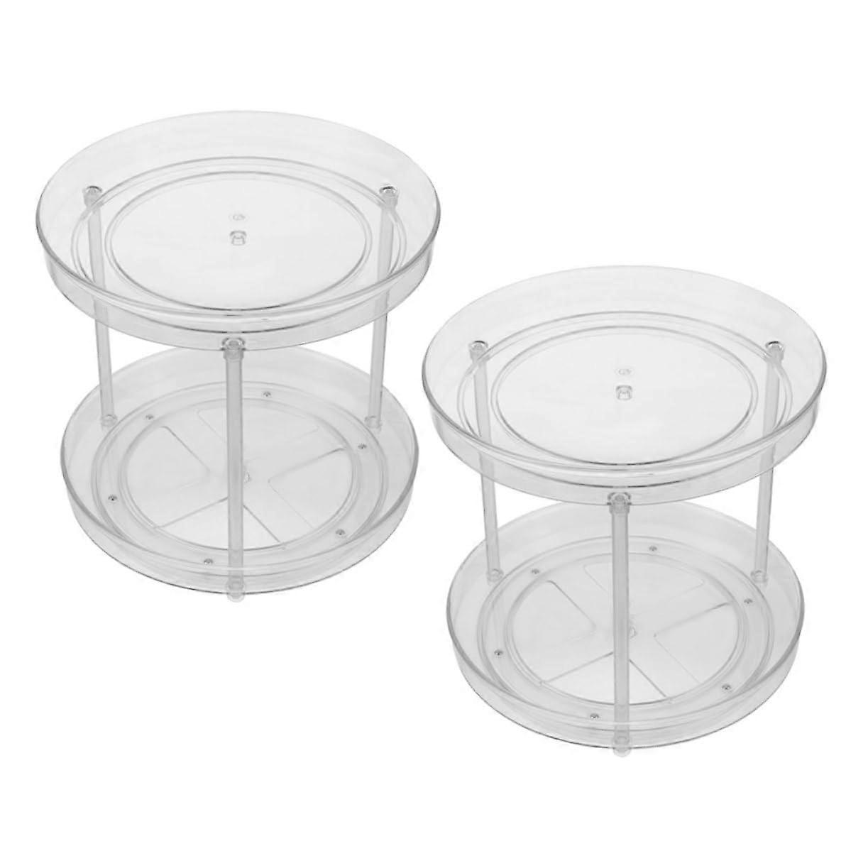 The Pet Pack of 2 Shelves for Kitchen and Storage Compartments Rotating Organiser