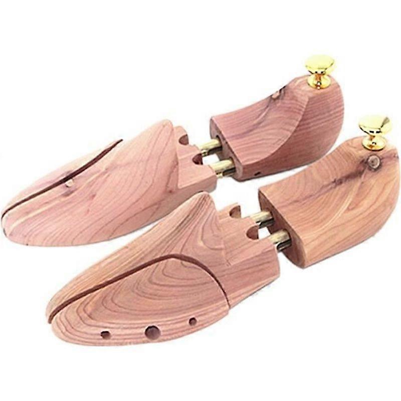1 Pair Shoe Trees Wooden Shoe Trees Adjustable Width for Men EU 43-44