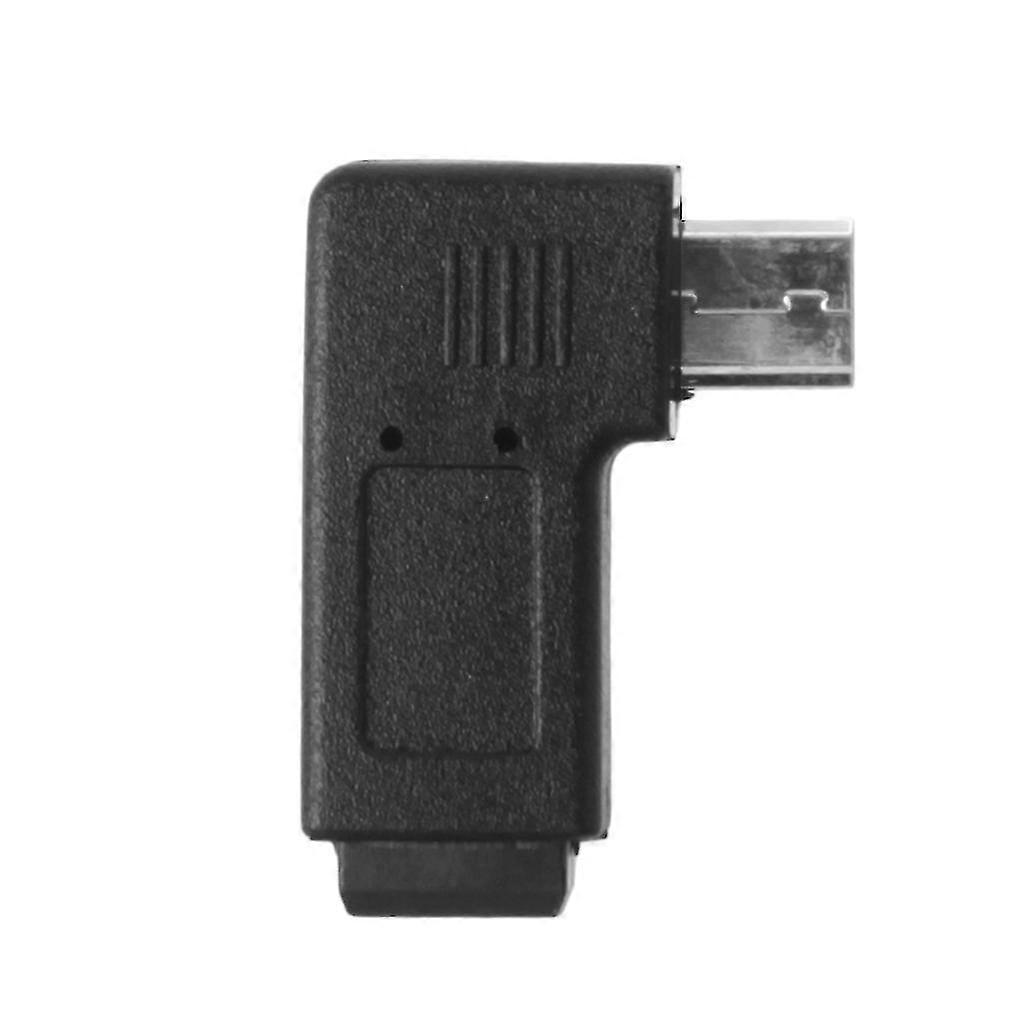 90 Degree Left & Right Angled Mini USB 5Pin Female to Micro USB Male Adapter for Data Sync