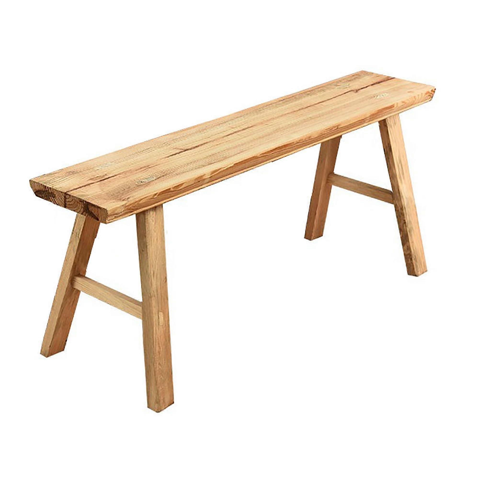 Farmhouse wooden bench, entryway bench, dining room bench, armless design, color (118x15x35cm)
