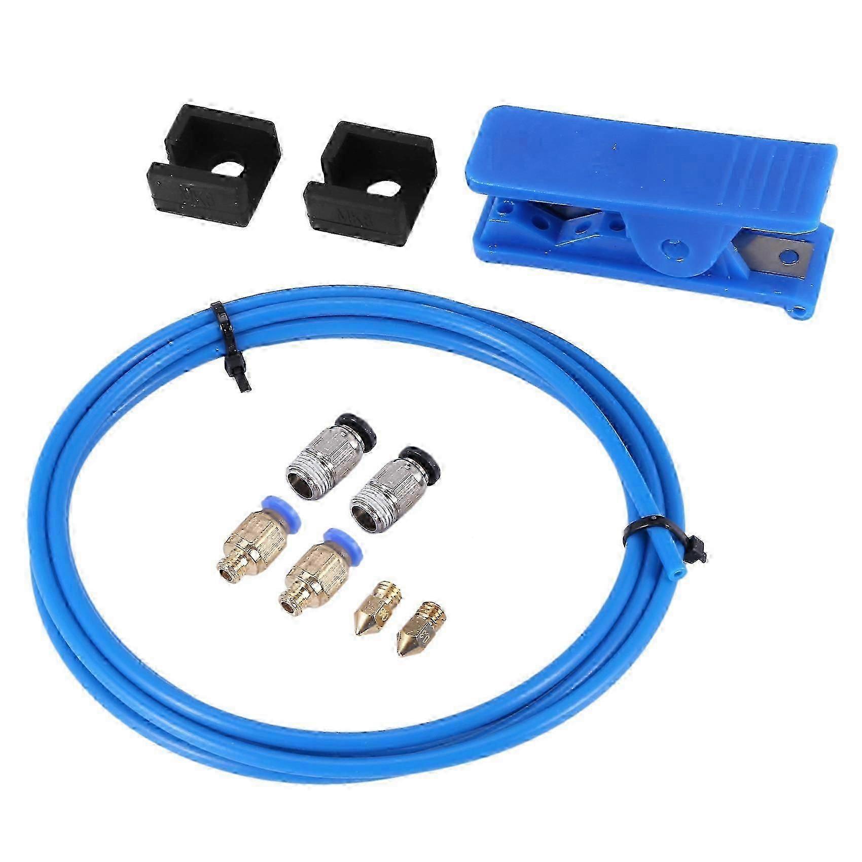 طقم طابعة ثلاثية الأبعاد مع أنابيب Capricorn Premium XS Bowden PTFE بطول 2 متر متوافقة مع Creality Ender 3/3 Pro / 5 CR-10 / 10S / 20/20 Pro