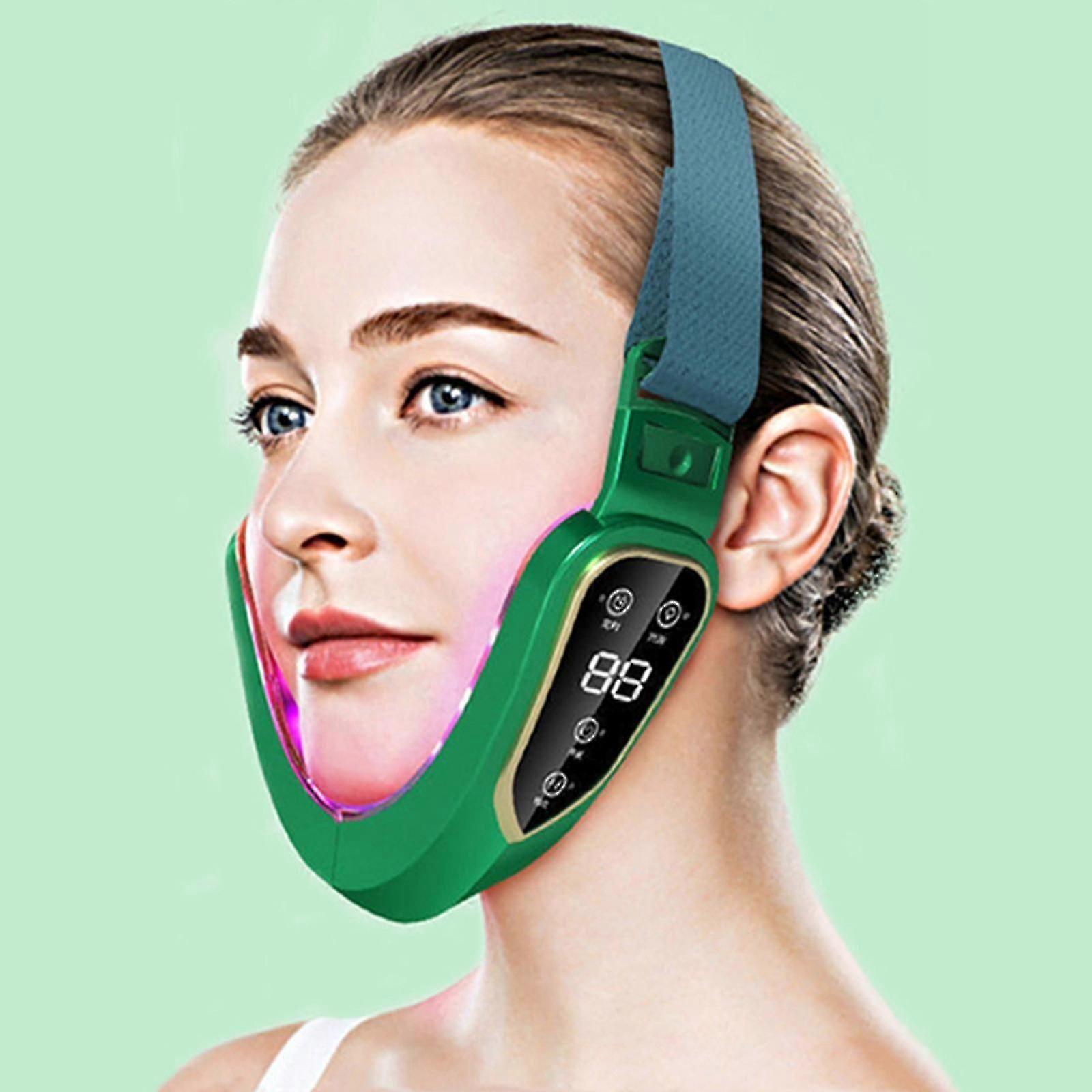 Electric V Face Beauty Meter, V-face Shaping Massager, Ems Microcurrent Photon Face Lifting Machine, Double Chin Remover Device