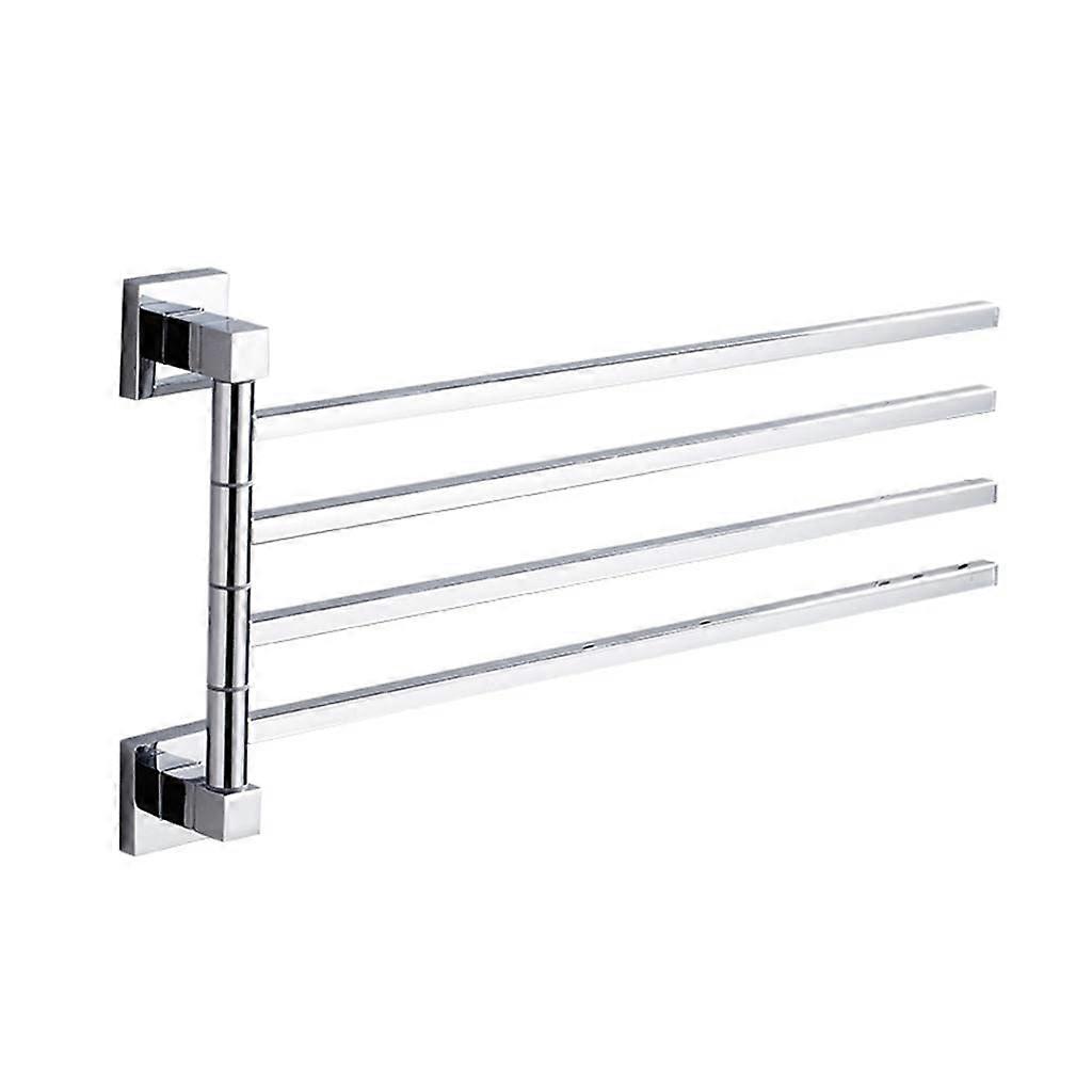 Towel Rail with 2/3/4 Arms, 180° Swiveling Towel Rail, Bathroom Accessories, 4 Arms