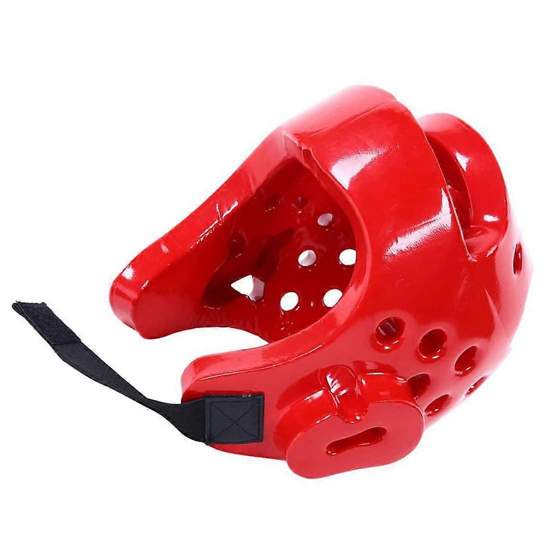 Kid Boxing Helmet for Kickboxing and Head Fight Training, Protective Headguard in Red, XL Size for Adults and Children