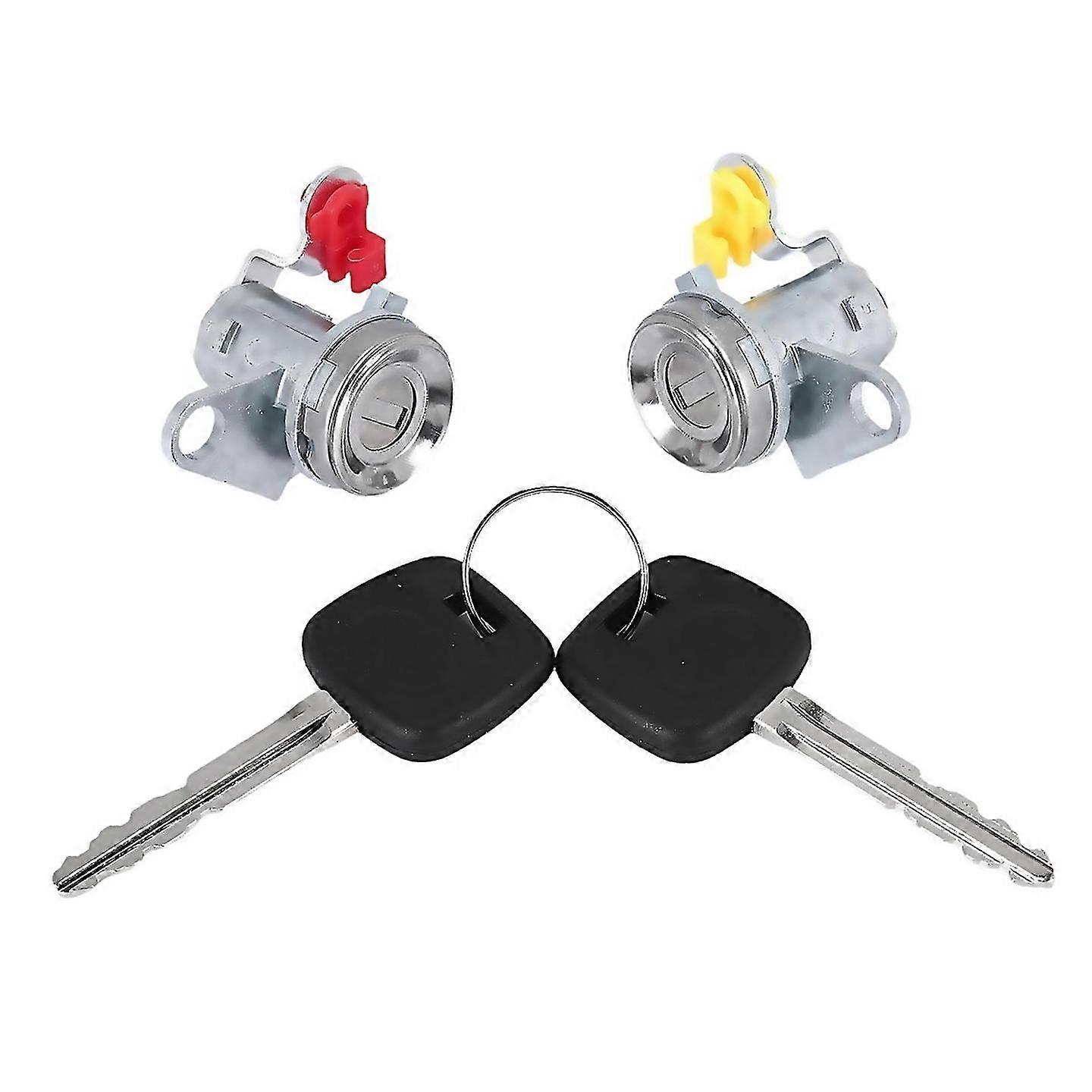 For Car Door Lock With Key (l+r) Compatible For Ae100 93-97 Geo
