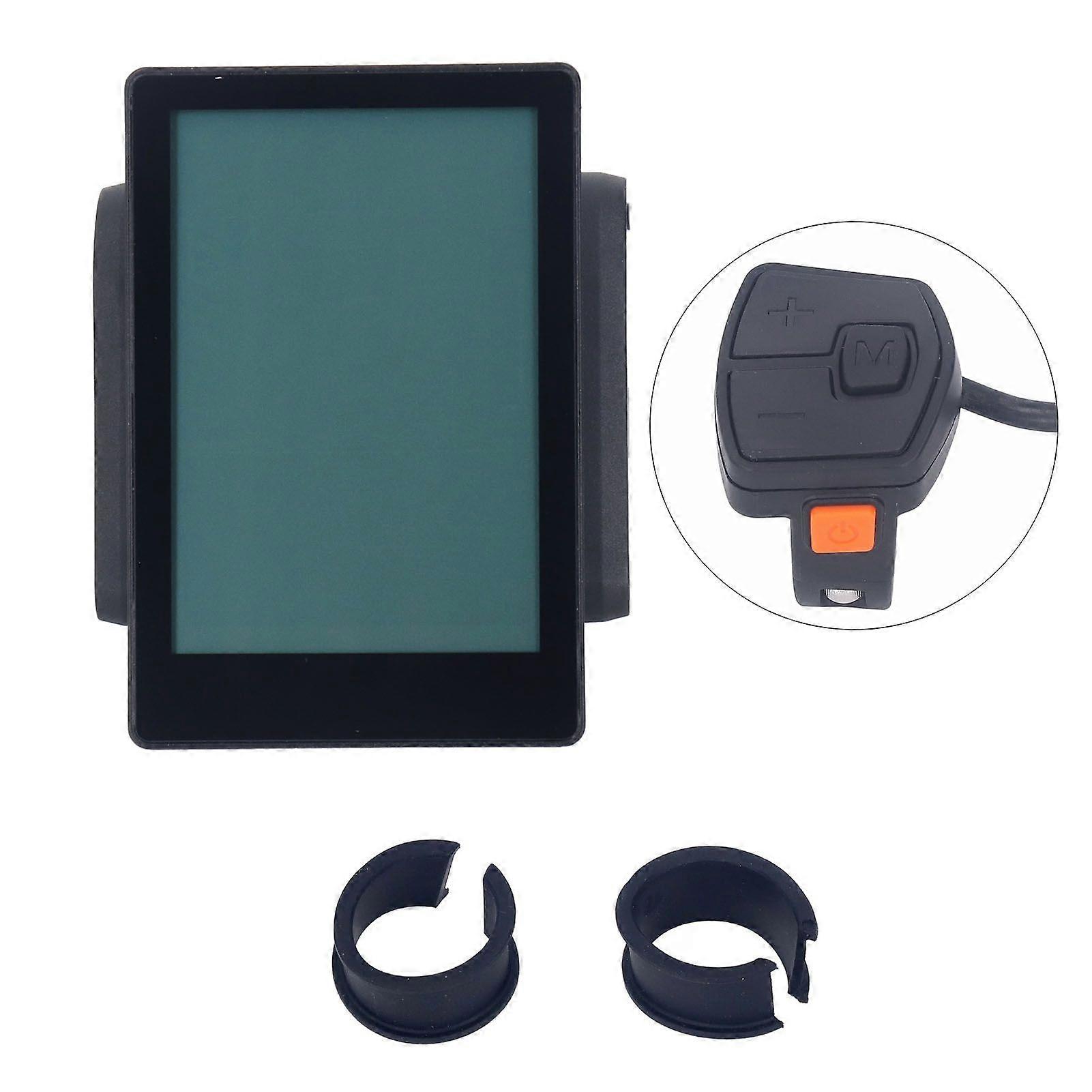 Electric Bike LCD Display Waterproof 24V 36V 48V Electric Scooter Display for BAFANG BBS01 BBS02 BBSHD Mid Drive Motor YMQX)