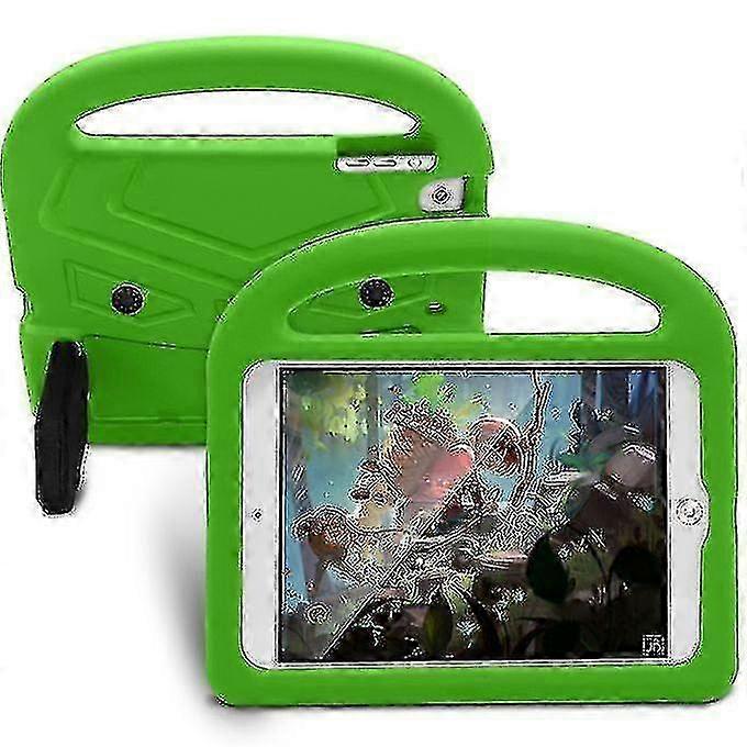 For Ipad Mini 5 / 4 / 3 / 2 / 1 Sparrow Style Eva Children's Flat Anti Falling Protective Shell(green)