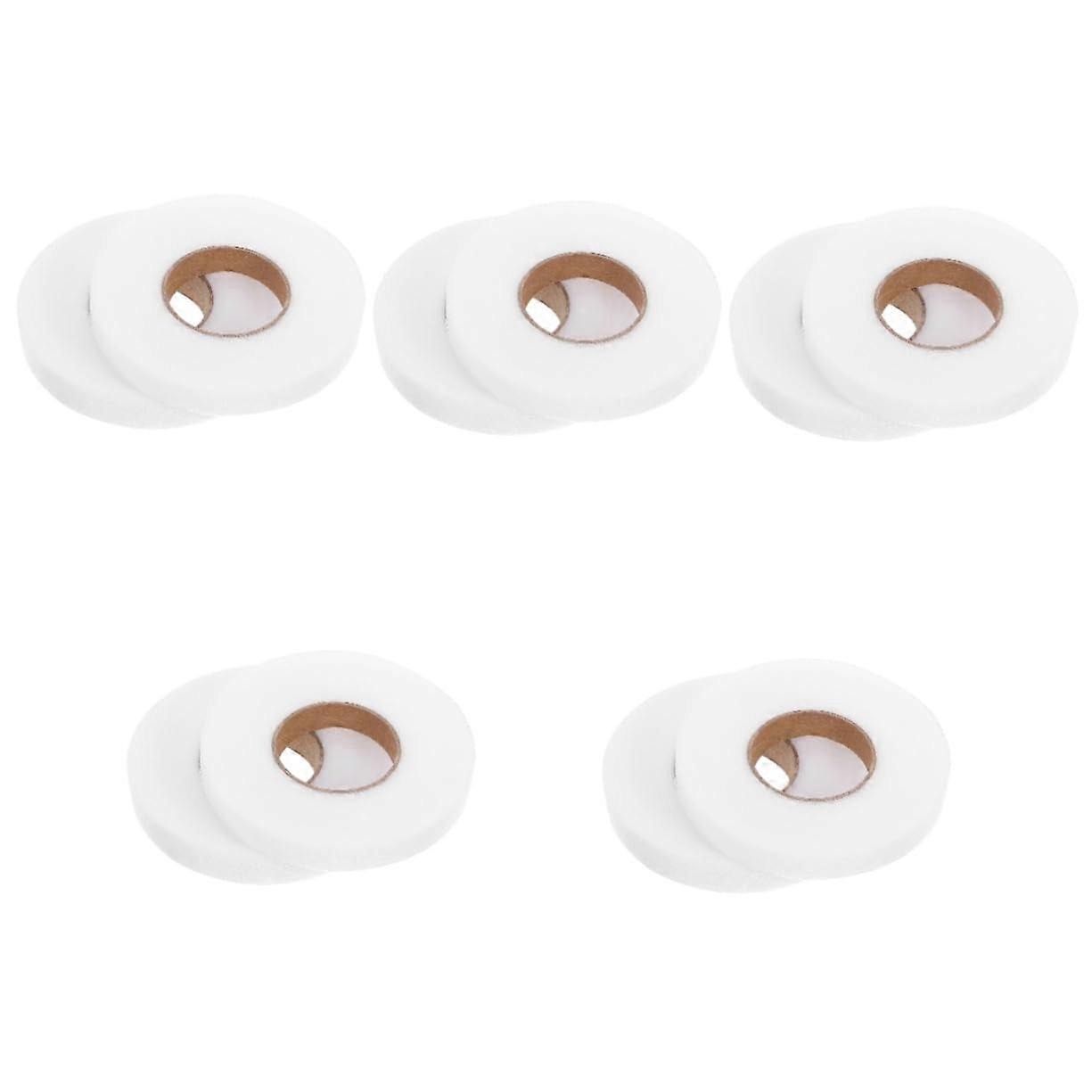 5 Sets DoubleSided Adhesive Lining, Seam Tape, No Hemming, White, 2 Rolls x 5