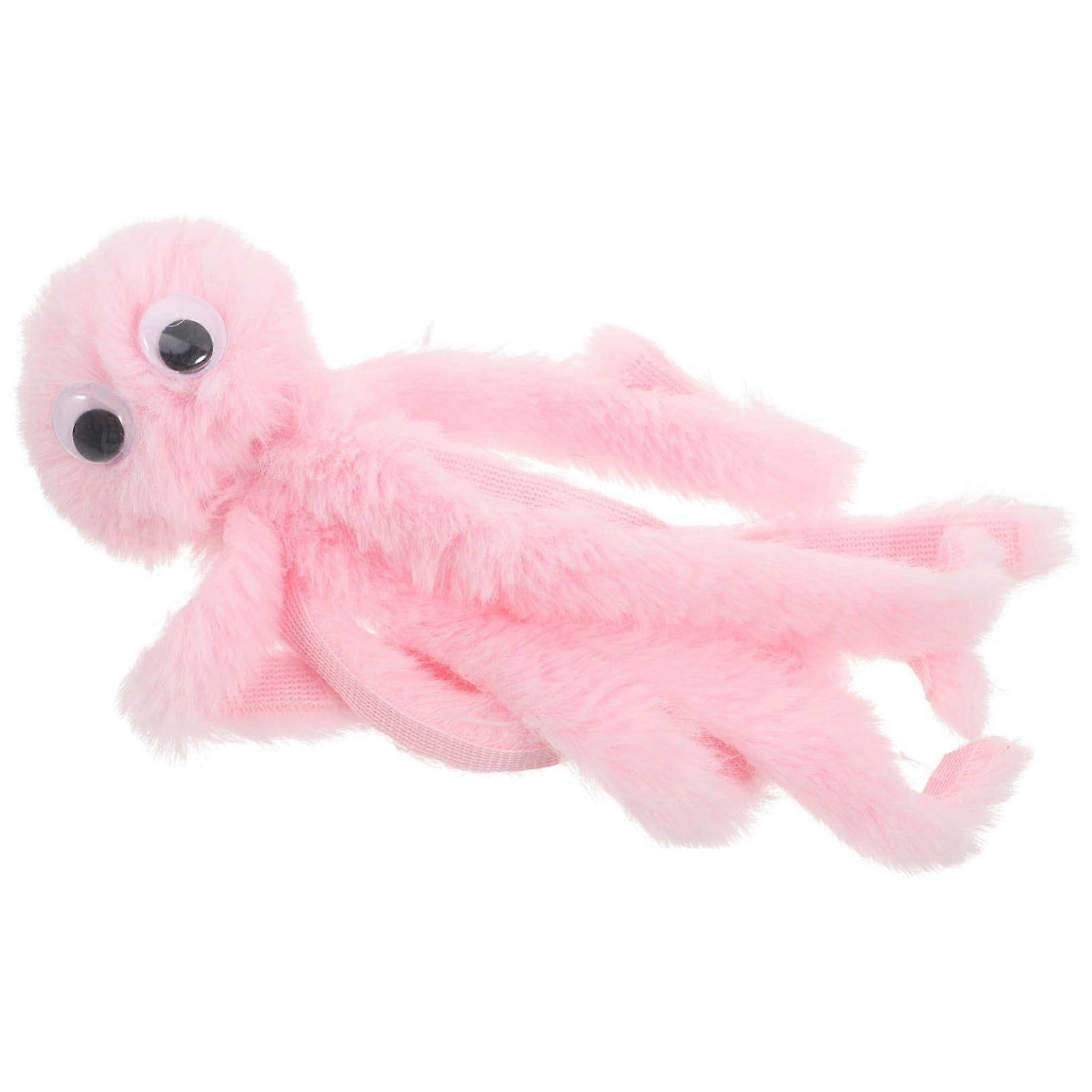 Funny Cat Toy Crinkle for Dogs Puppy Toy Crinkle Dog Toy Ice Cream Shaped Cat Toy for Pets Pink Plush