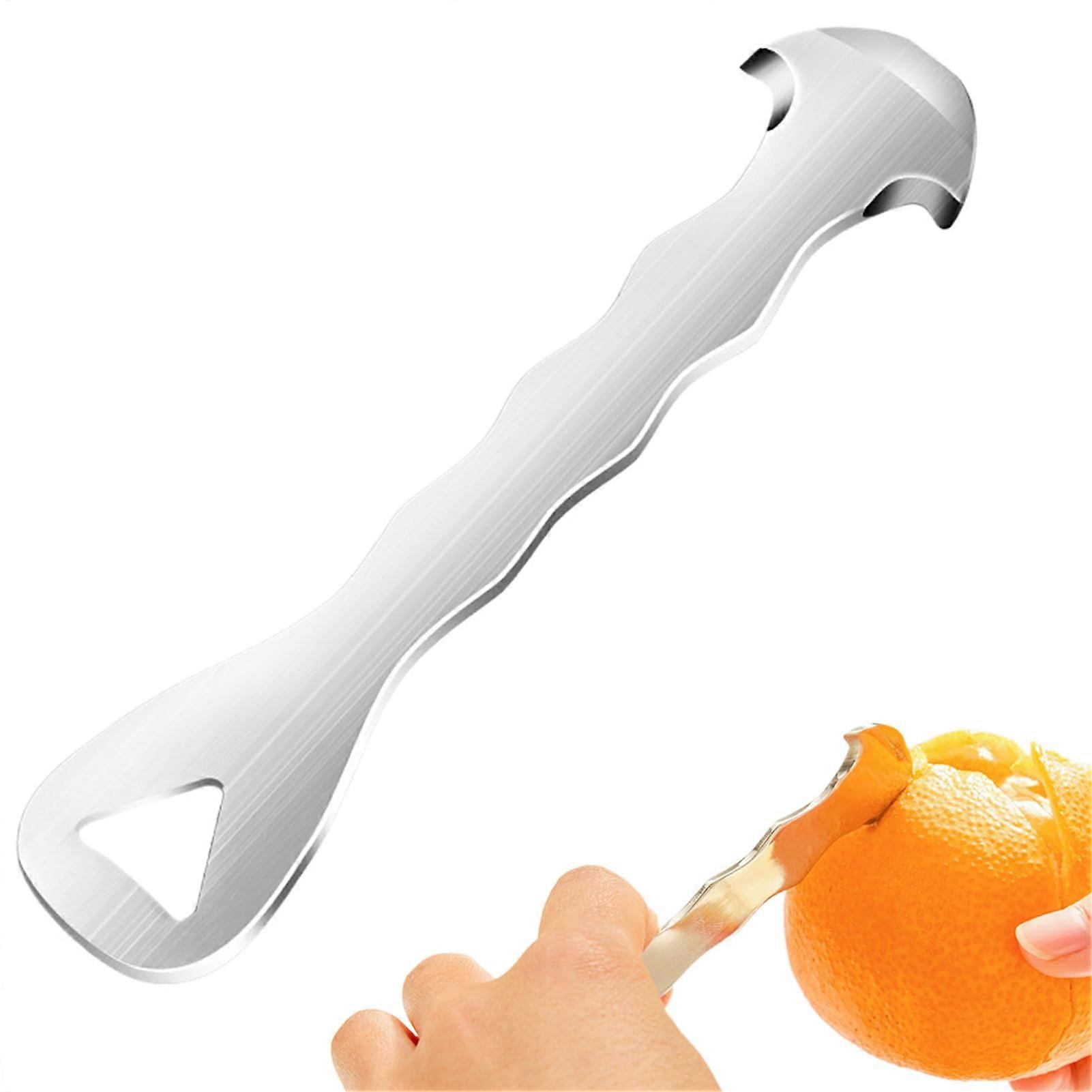 Citrus Peeler Stainless Steel, Orange Grapefruit Peel Remover Tool, Handheld Kitchen Gadget For Lemons And Pomegranate