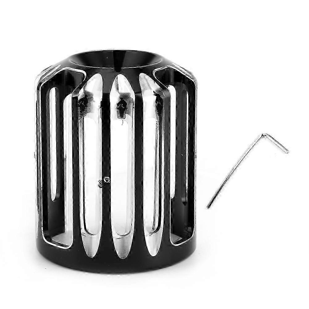Water Drop Style CNC Aluminum Motorcycle Oil Filter Cover Cap Accessory in Black