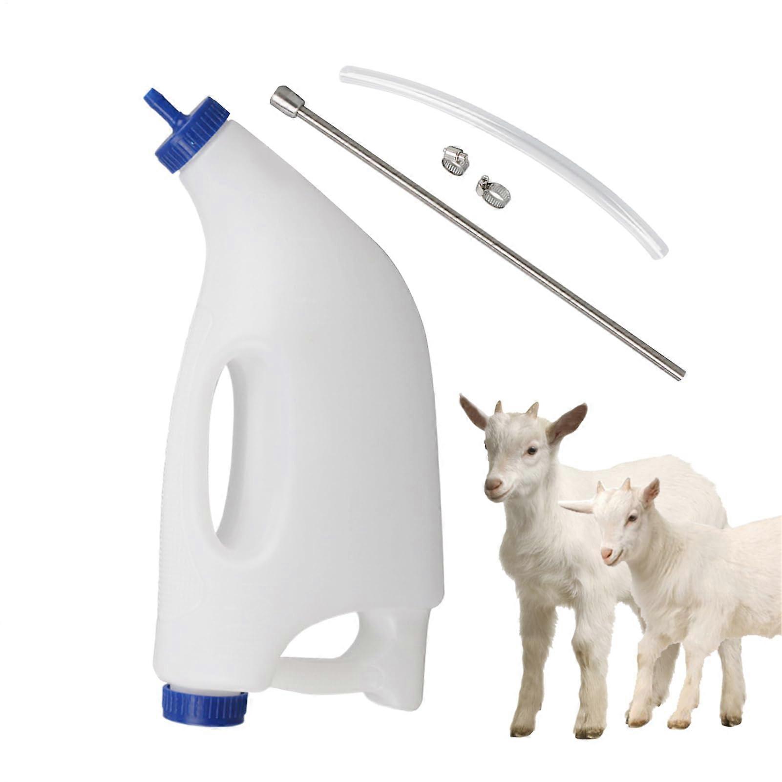 Veal Tube Maker 4L Animal Milk Bottle, Flexible Feeder Tube for Calves, Lambs, Goats, Sheep