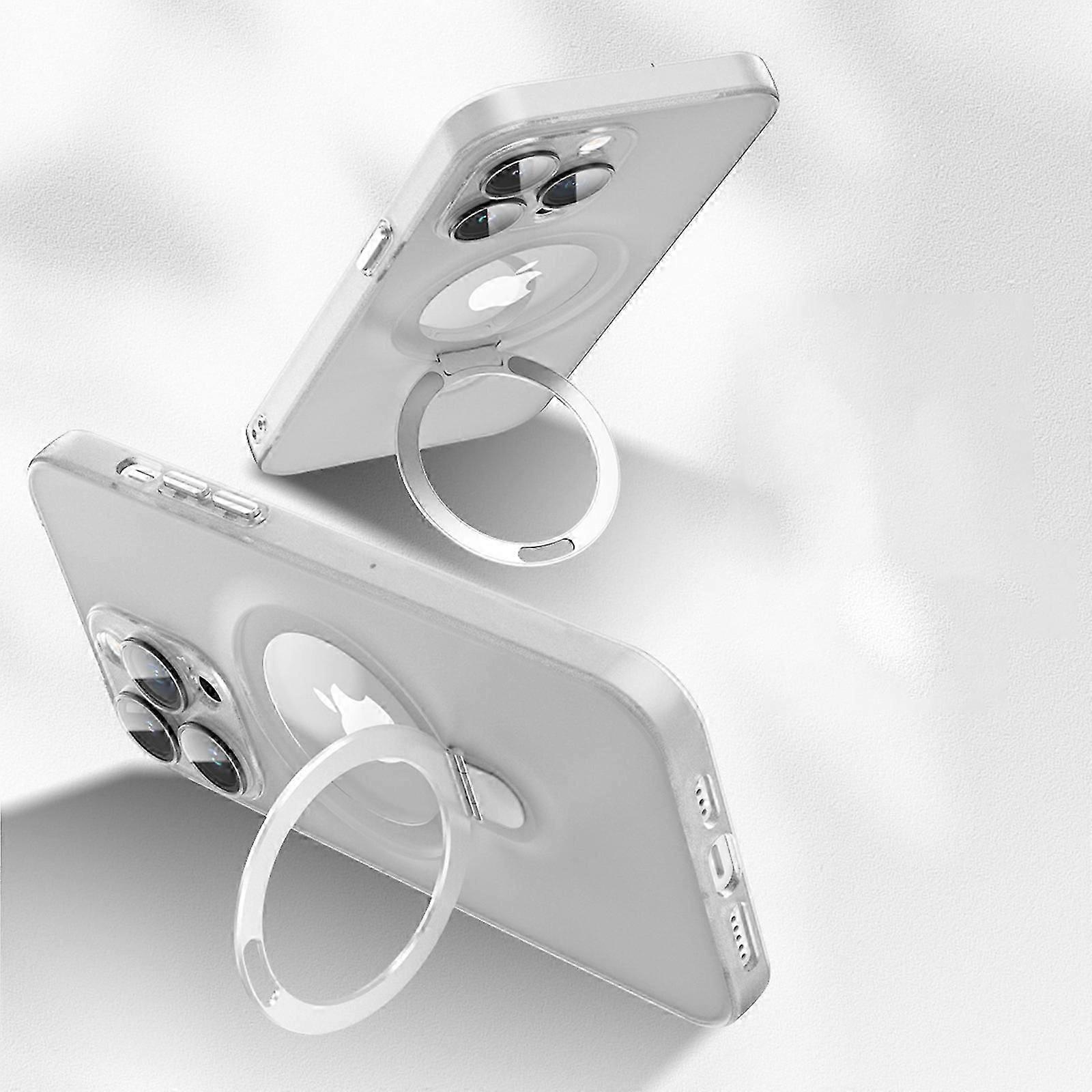 360 Rotatable Ring for iPhone 15 Pro Max/15 Ultra Case, Compatible with MagSafe Stand Magnetic Ring Holder Shockproof Slim Case