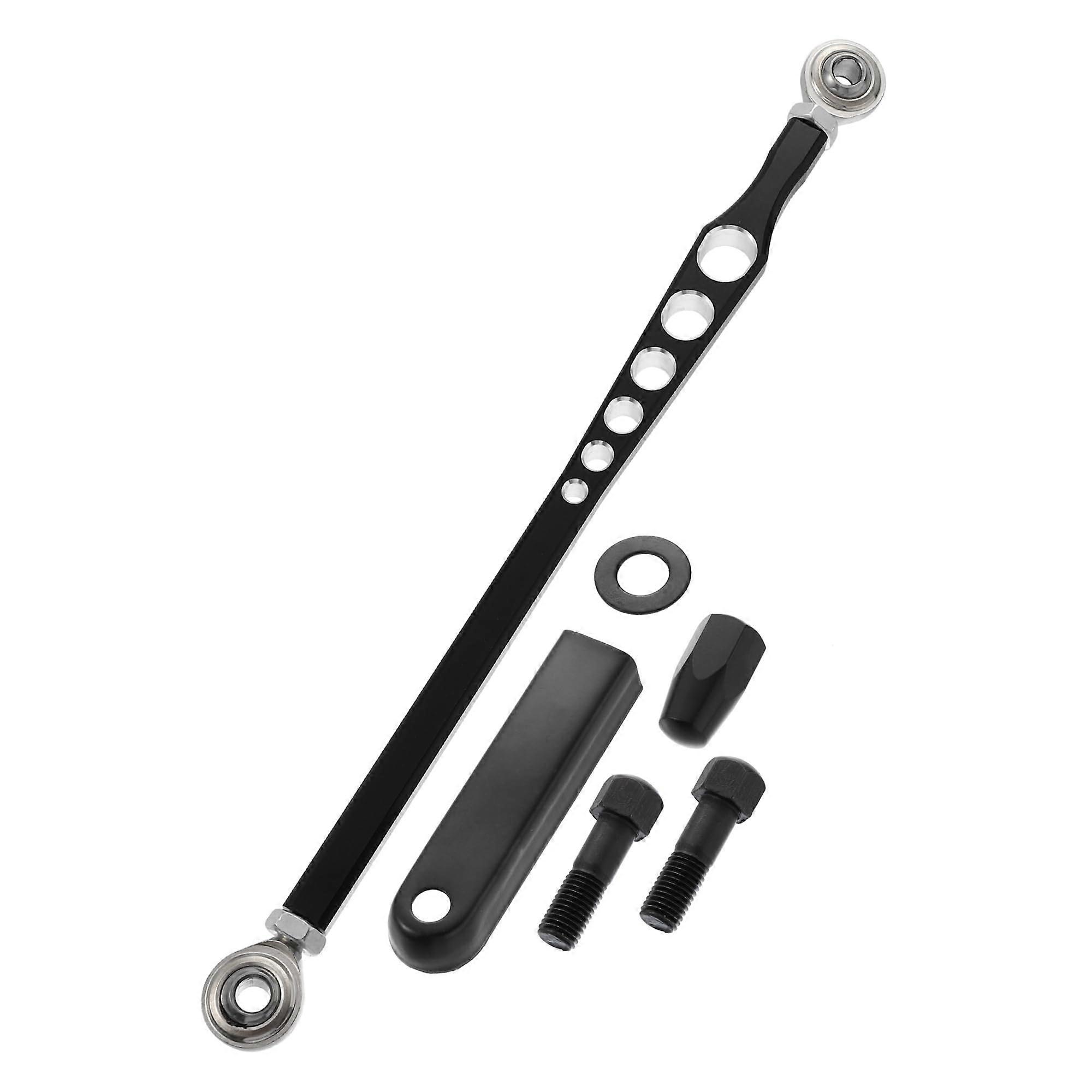 Motorcycle Gear Shift Linkage 6 Hole Lever Black Replacement for Compatible Models, Durable Construction and Precision Fit