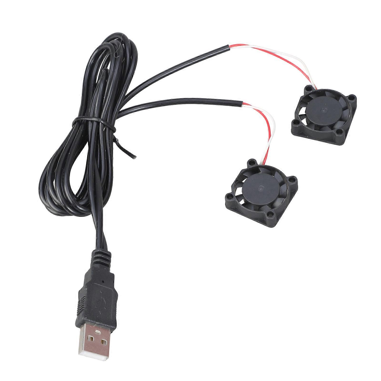 Quiet 29DBA 2507 Two Fan System 5V Voltage Cooling For Compactly Space Projects Servers Ventilation Cooling Fan Multicolor