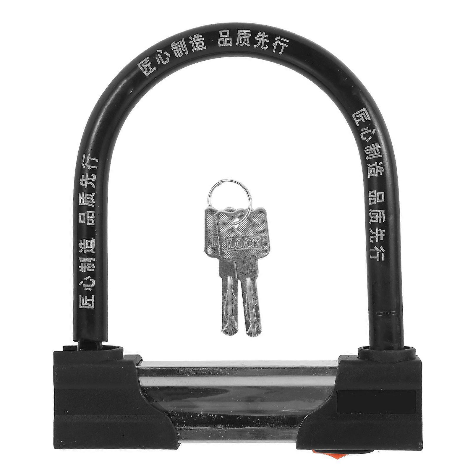 Heavy Duty Reusable U Lock for Bicycles Motorcycles Scooters High Security Theft Protection Durable Wear Resistant Design for Mountain Bikes