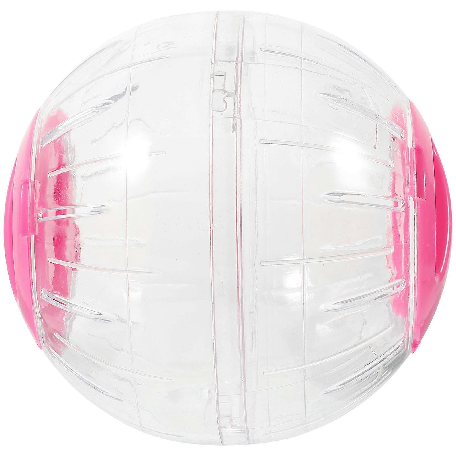Hamster Exercise Ball for Safe Play Portable Plastic Toy for Hamsters and Small Animals Pink 6.3 inches
