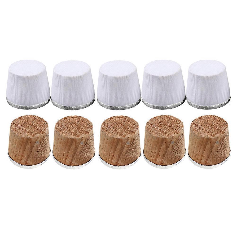 Stopper Plug Vacuum Flask Sealing Replacement Part Assorted Color 3.5*3CM Wood Cloth Plastic 10Pcs Household Use