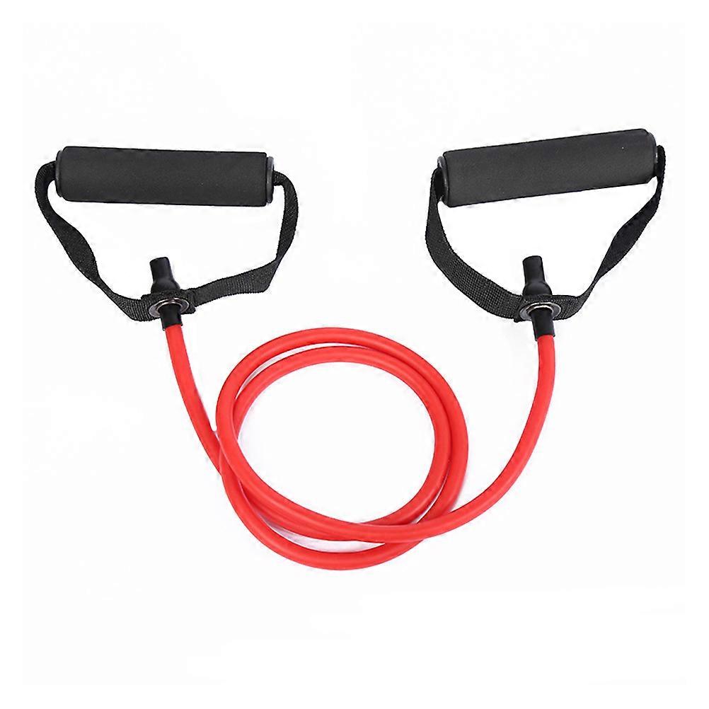 Portable Fitness Resistance Bands with Comfortable Handles for Workouts Yoga and Stretching 2pcs Assorted Color TPE 5 x 1200mm