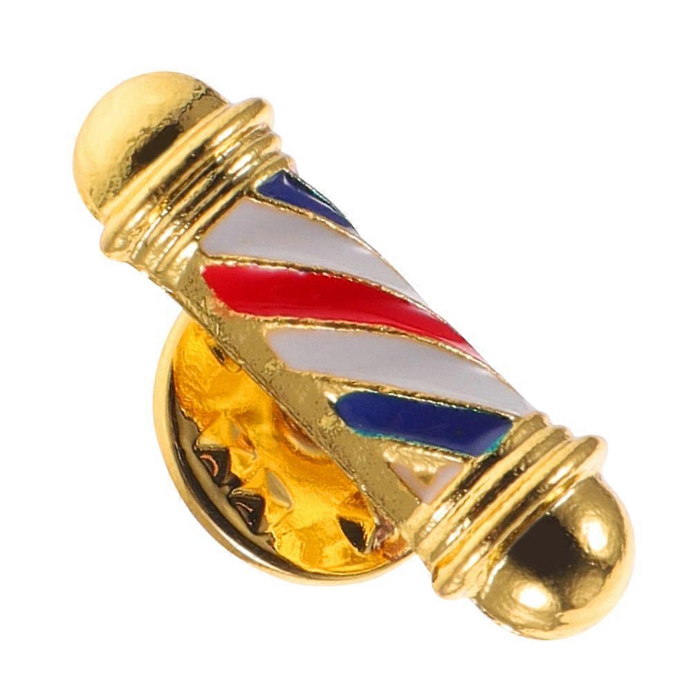 Durable Alloy Barber Shop Lapel Pin for Decoration with Unique Floral Embroidery Design Multi Color