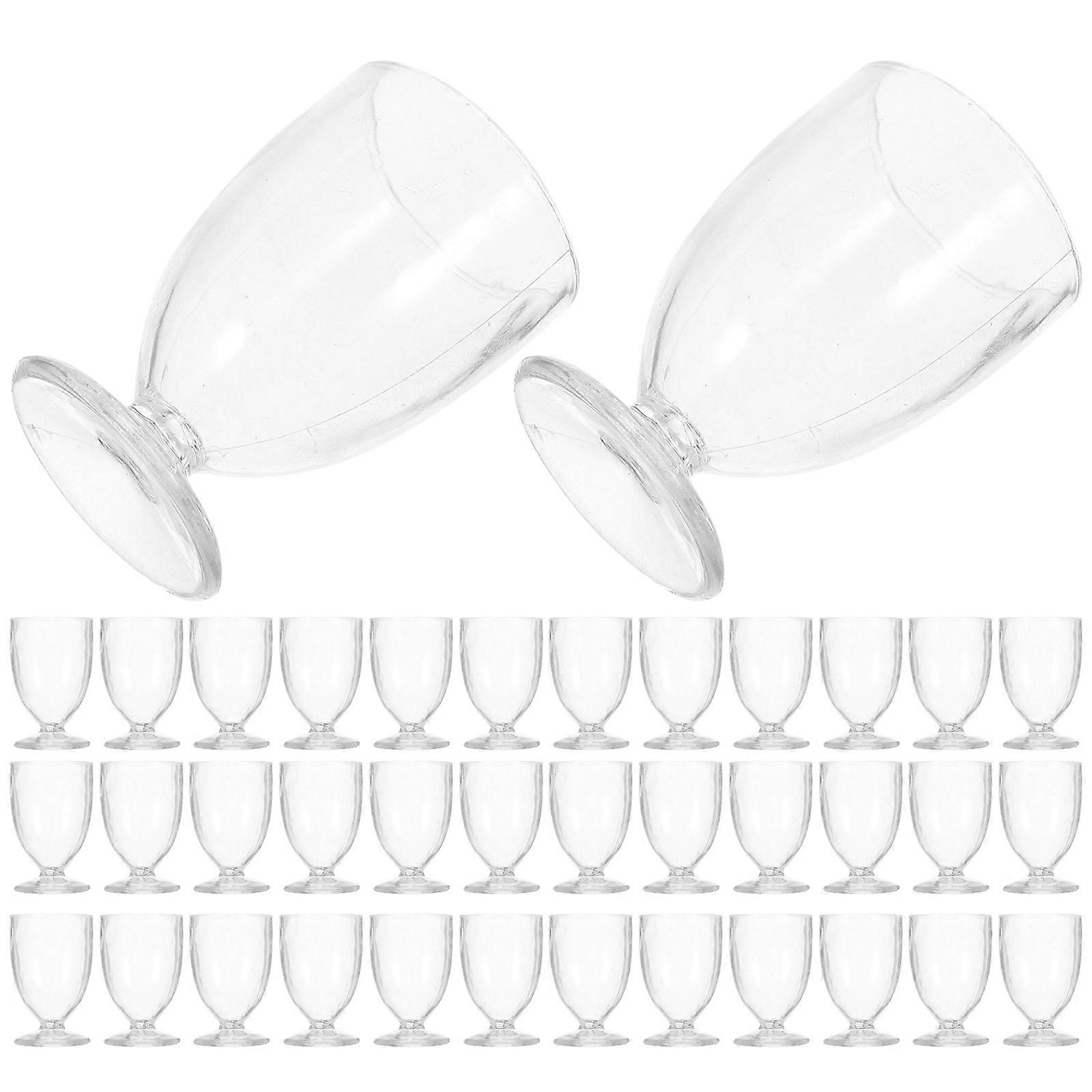 Miniature Drinking Cups Mini Beer Mugs for Decoration 50Pcs Clear Plastic