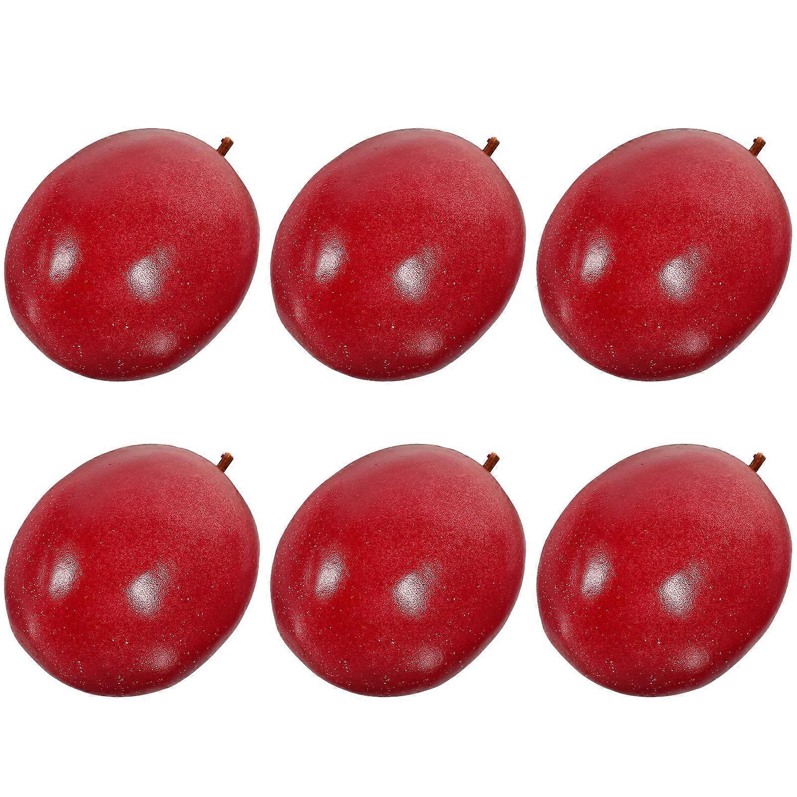 Simulation Fruit Decor Kitchen Counter Decor As Real Fruit 7x5.5cm 6Pcs