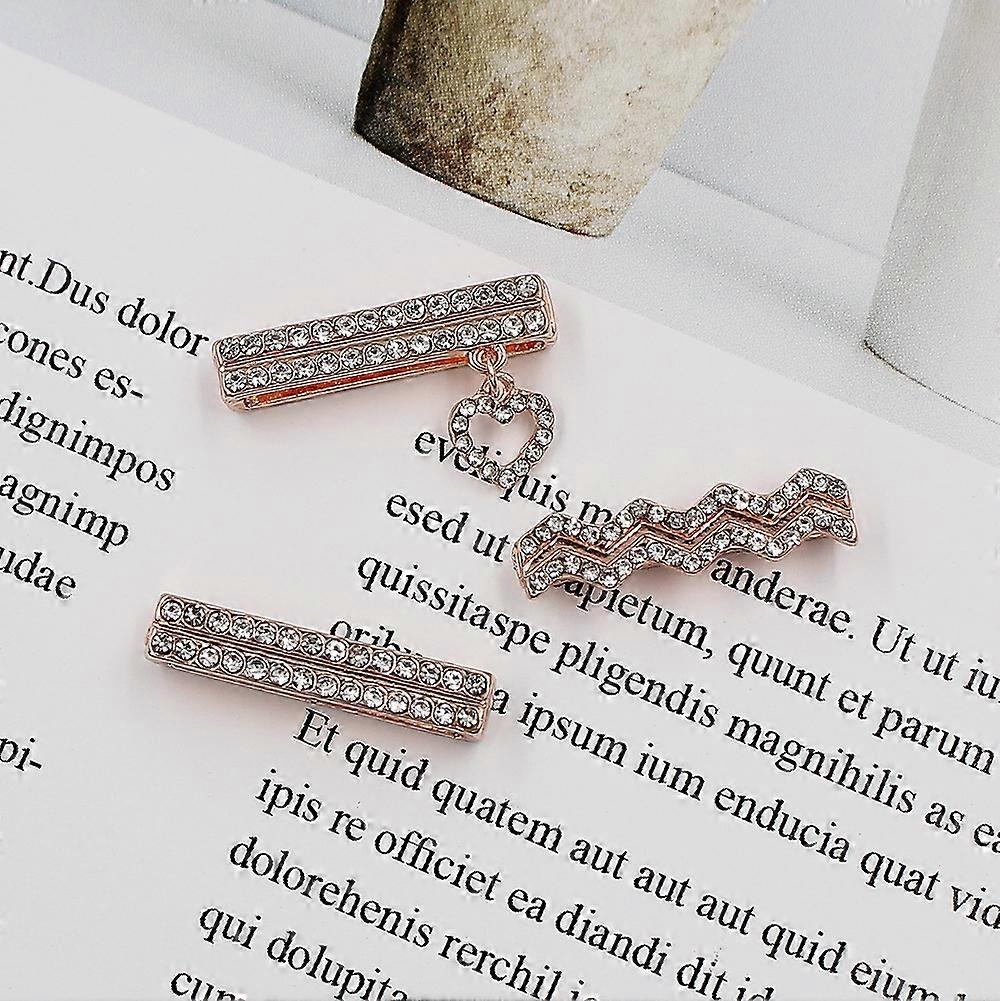 3pcs/set Smart Watch Silicone Strap Buckle Decoration Ring