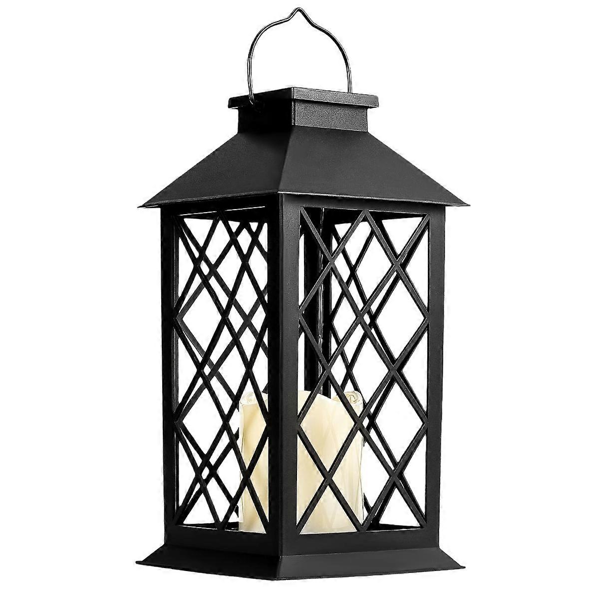 Solar Bulb Light with Special Handle Design for Yard Garden Patio Umbrella Outdoor Use Black Waterproof Plastic and LED