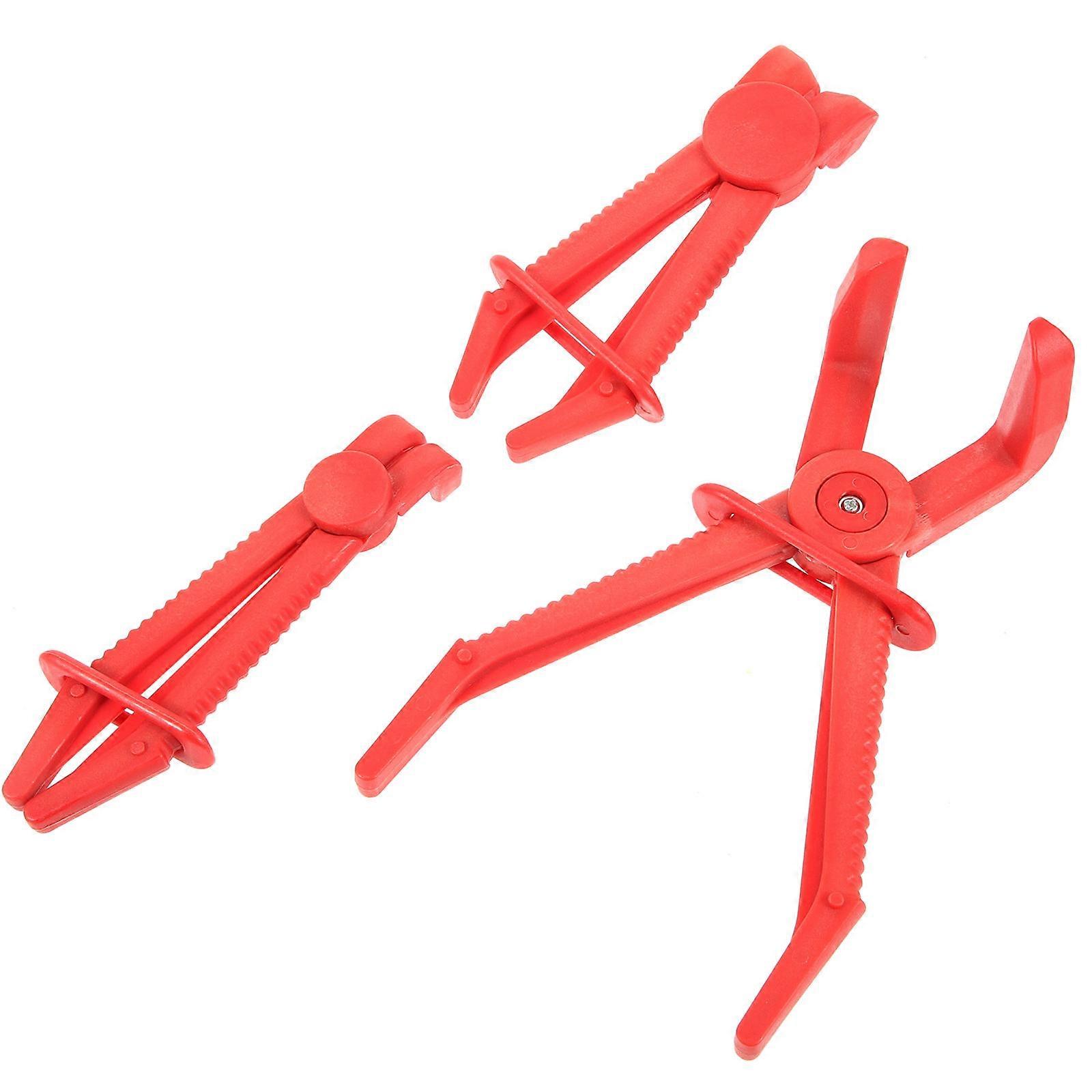 Hose Clamp Pliers Kits Hose Clamping Workshop Use Bent Tip 3Pcs For Mechanics
