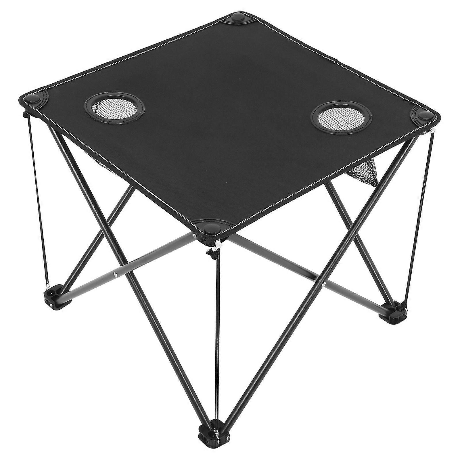 Folding Table For Picnics Camping Barbecues Rectangular Shape Durable Oxford Cloth Material Portable Cup Holders 1Pcs