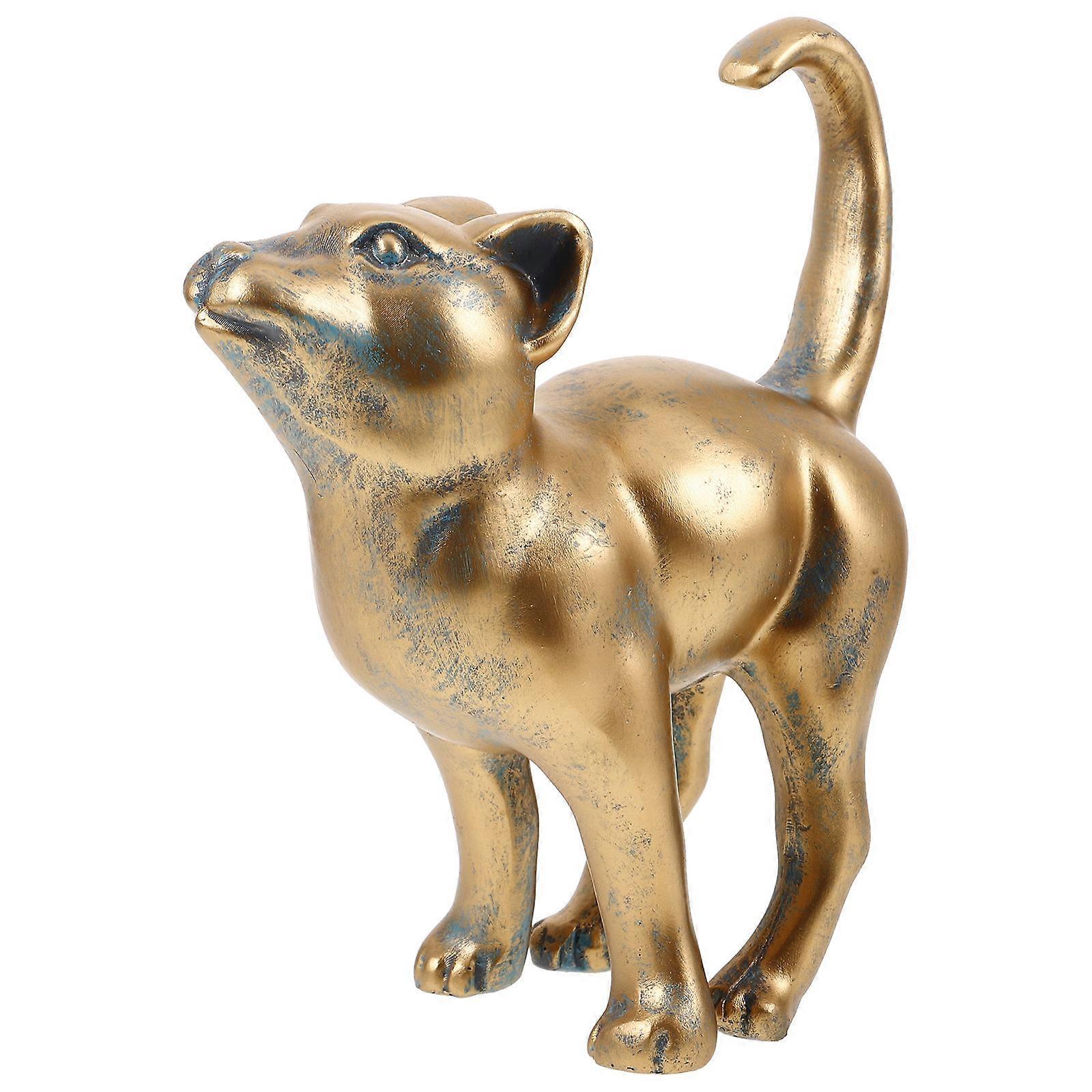 Creative Cat Decoration Miniature Cat Figurines Resin Cat Ornament For Cat Lovers 1Pcs