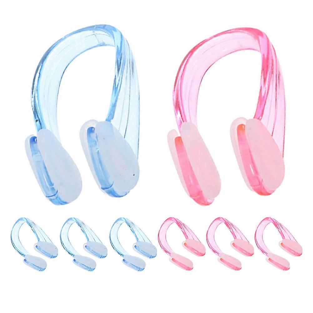 8PCS Silicone Slip Nose Clips Set for Swimming, Diving & Snorkeling – Ergonomic Design for Comfort and Secure Fit in Water Sports