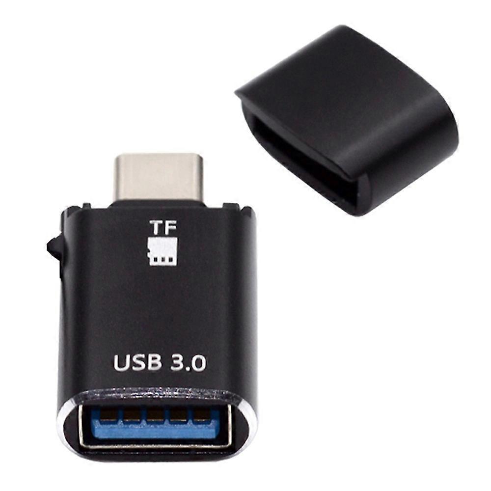 UC-035-TF 10Gbps Type-C to USB 3.0 Female OTG+TF Card Reader Adapter for Laptop Tablet Phone